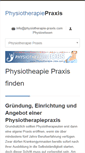 Mobile Screenshot of physiotherapie-praxis.com